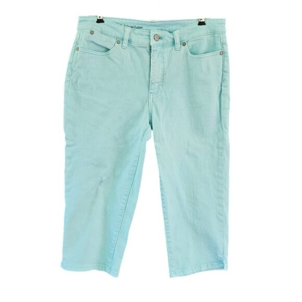 Talbots Flawless Pedal Pusher Capris Size 6 Light Blue